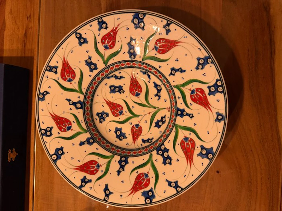 Mehmet Gursoy iznik bord - Mehmet Gursoy - Plate - Ceramic - Iznik plate