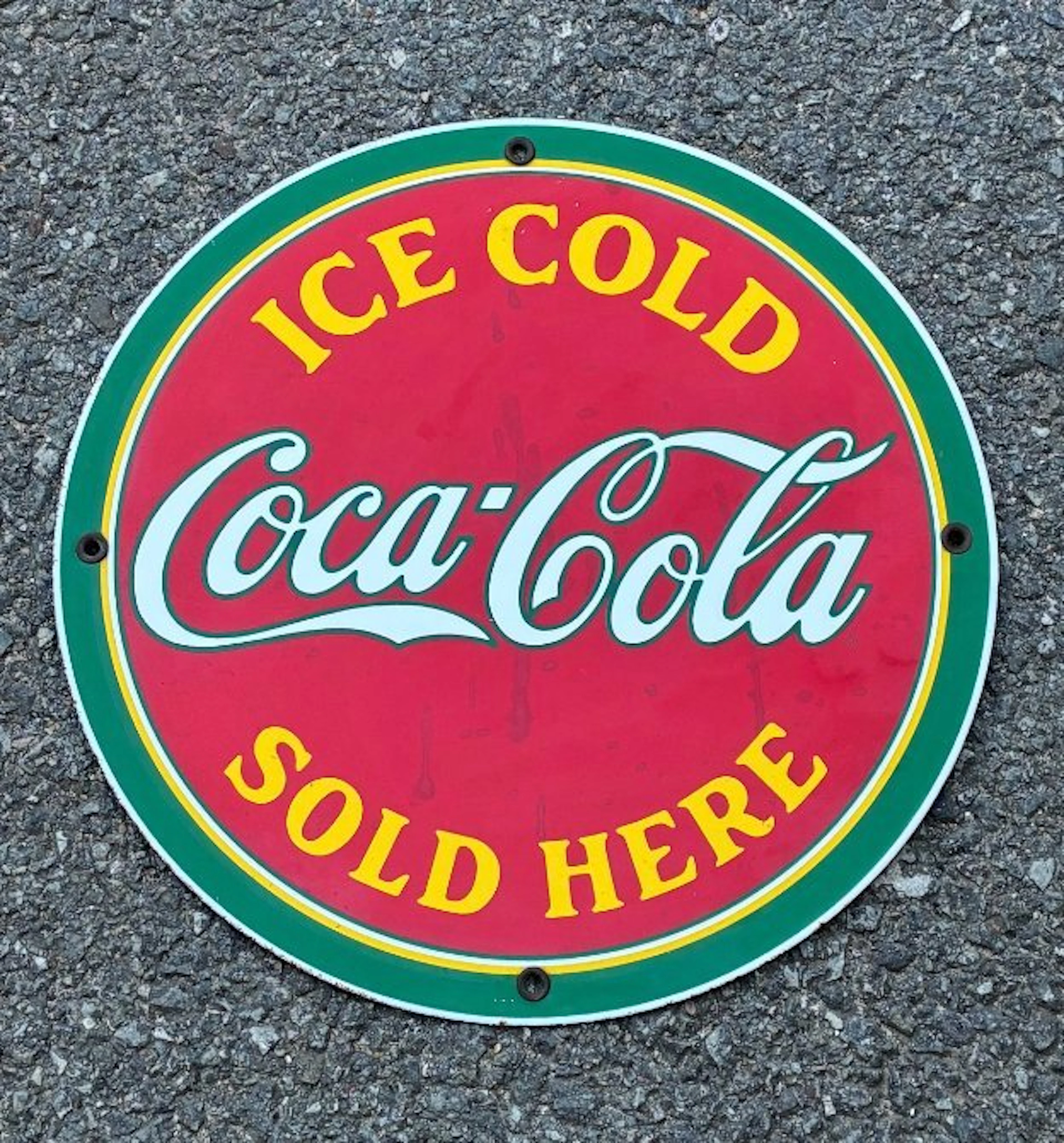 Coca-Cola - Plaque - Enamel