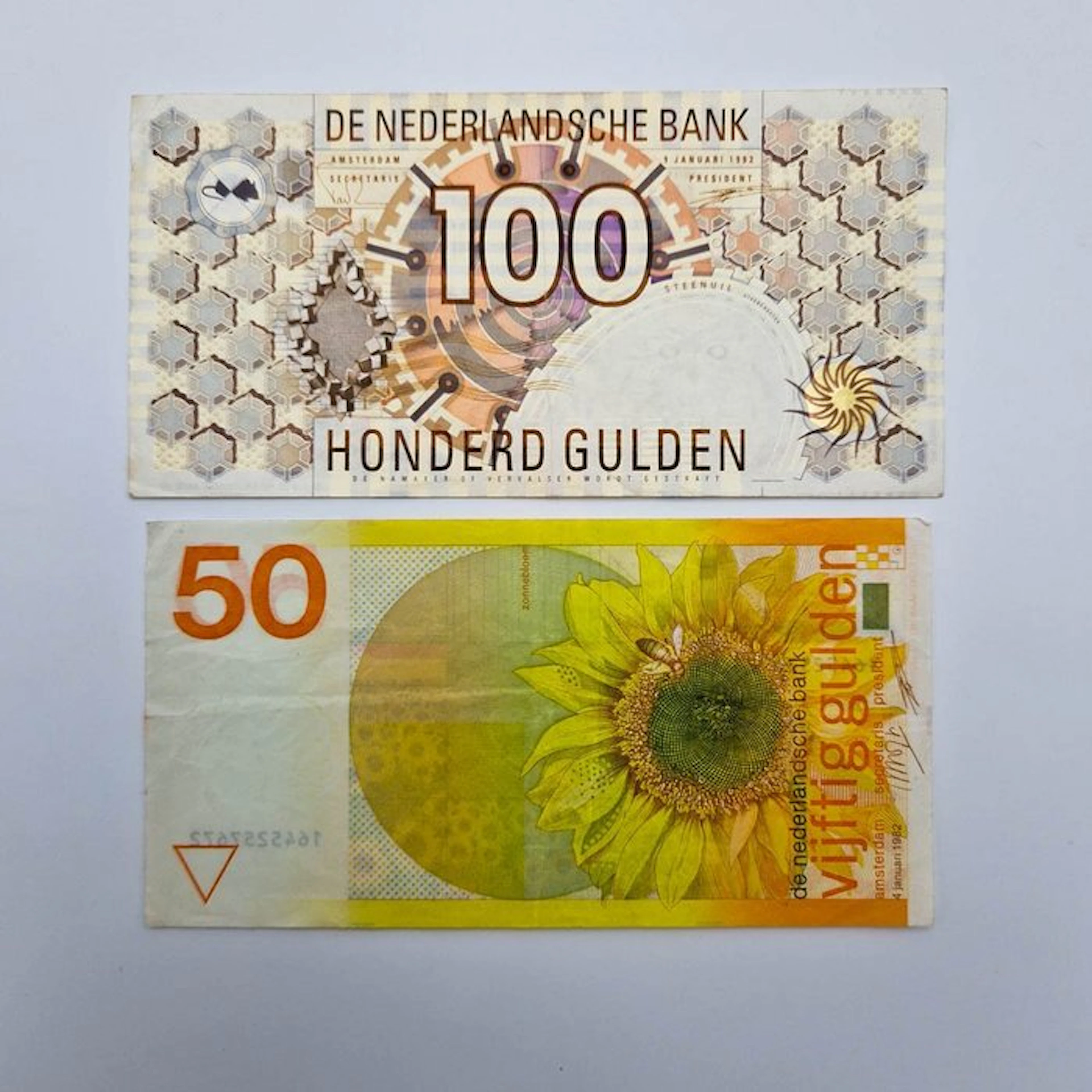 Netherlands. - 50, 100 Gulden - 1992/1982 - PL83, PL105 (No reserve price)