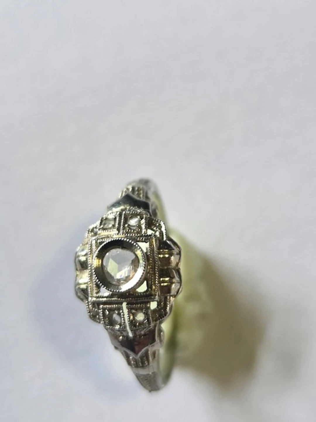 No reserve price - Engagement ring - 18 kt