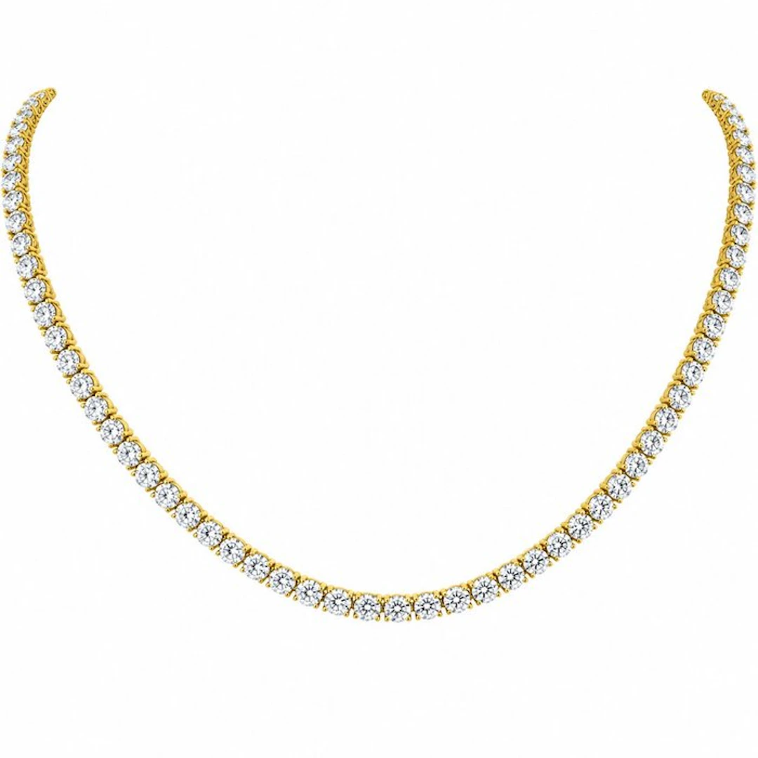 Necklace - 14 kt. Yellow gold - 20.05ct. tw. Diamond (Lab-grown)