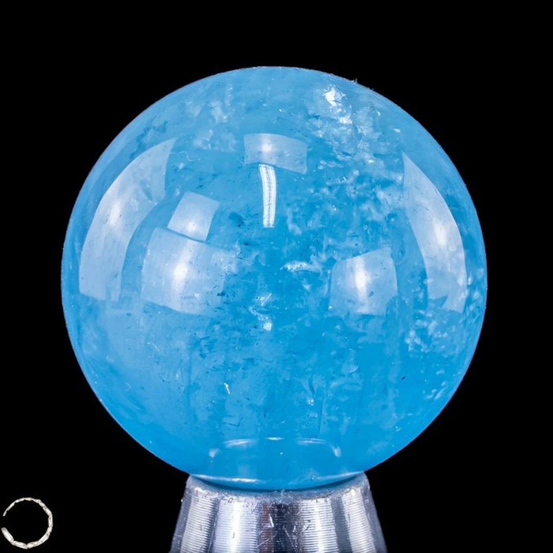 Small aquamarine bead – The beauty of the sea in perfected form 48.05