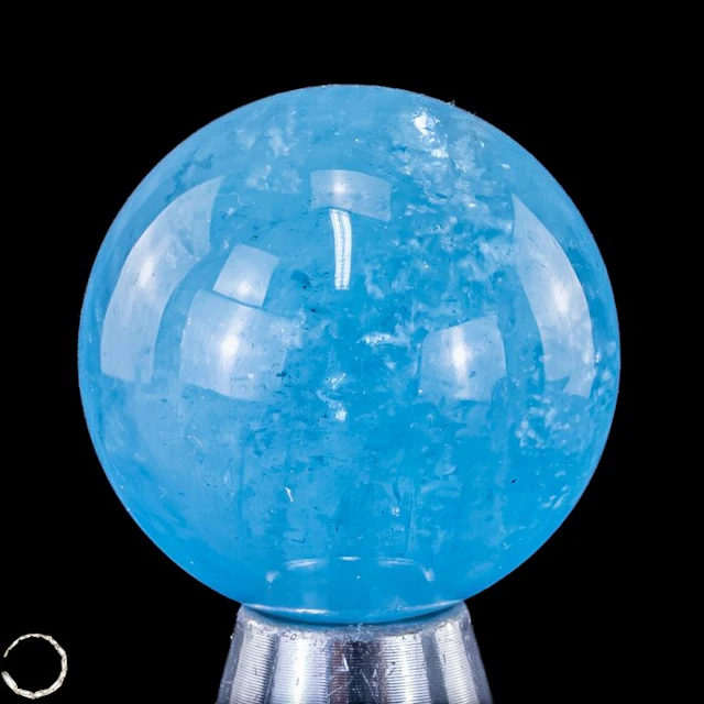 Small aquamarine bead – The beauty of the sea in perfected form 48.05