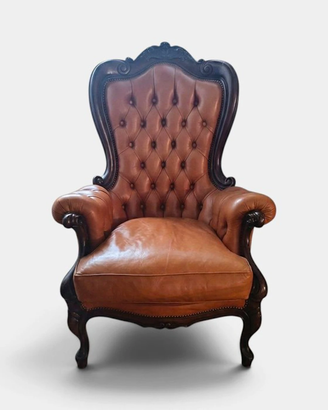 Armchair - Leather - Armchair from the 1940s