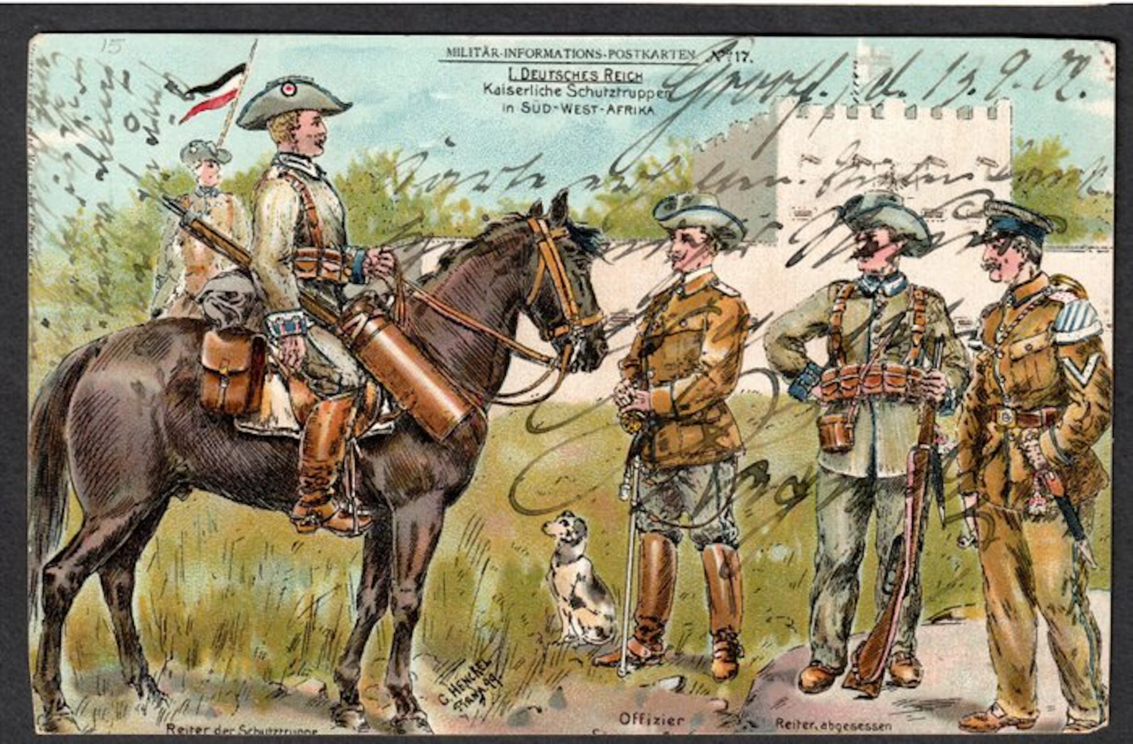 German Colonies - Southwest Africa 1902 - DSWA rare color...