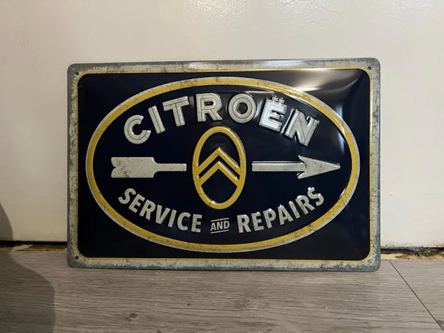 Unknown - Citroën Service and Repairs - Sign - Metal