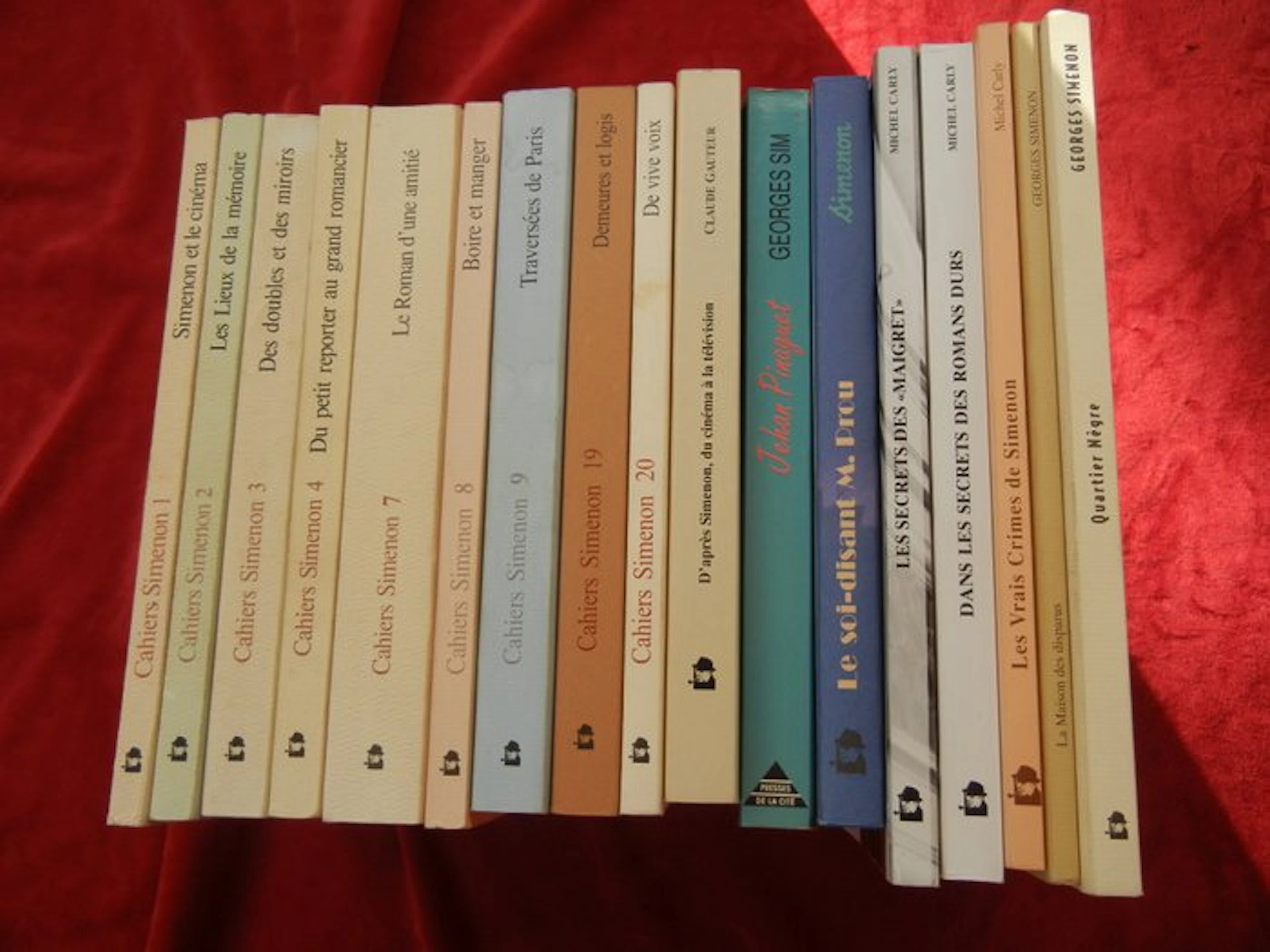 Georges Simenon - oeuvres de jeunesse + cahiers Simenon - ed n° - 1988-2014