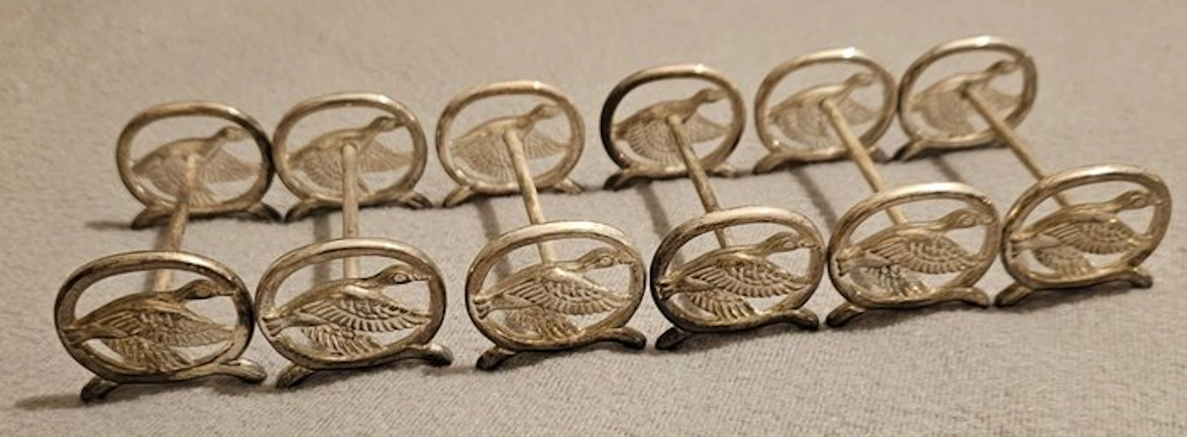 Knife rest (6) - Silverplated - Silver-plated knife rests