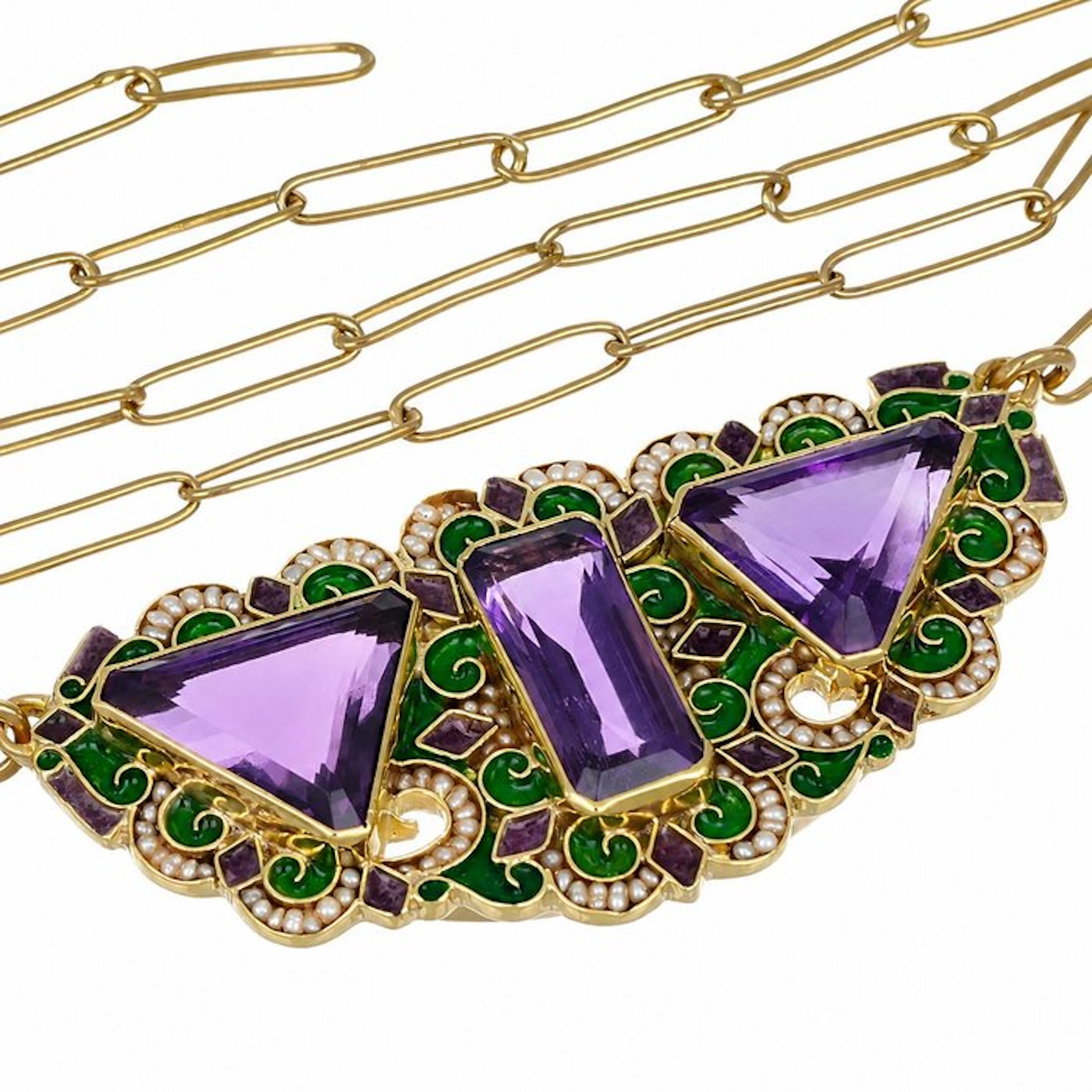 Necklace with pendant - 18 kt