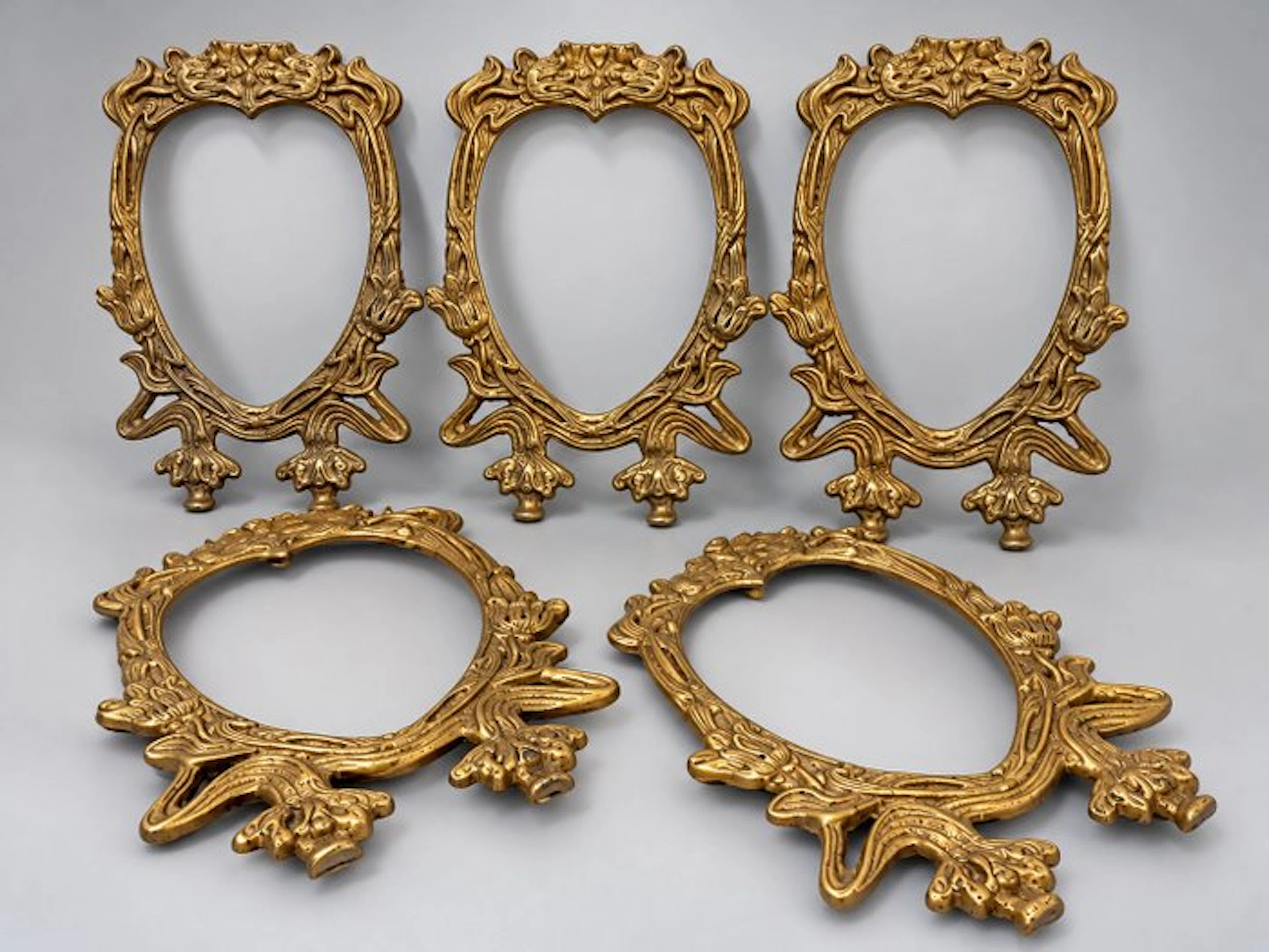 Wall decoration (5) - Belgium - brass photo frames