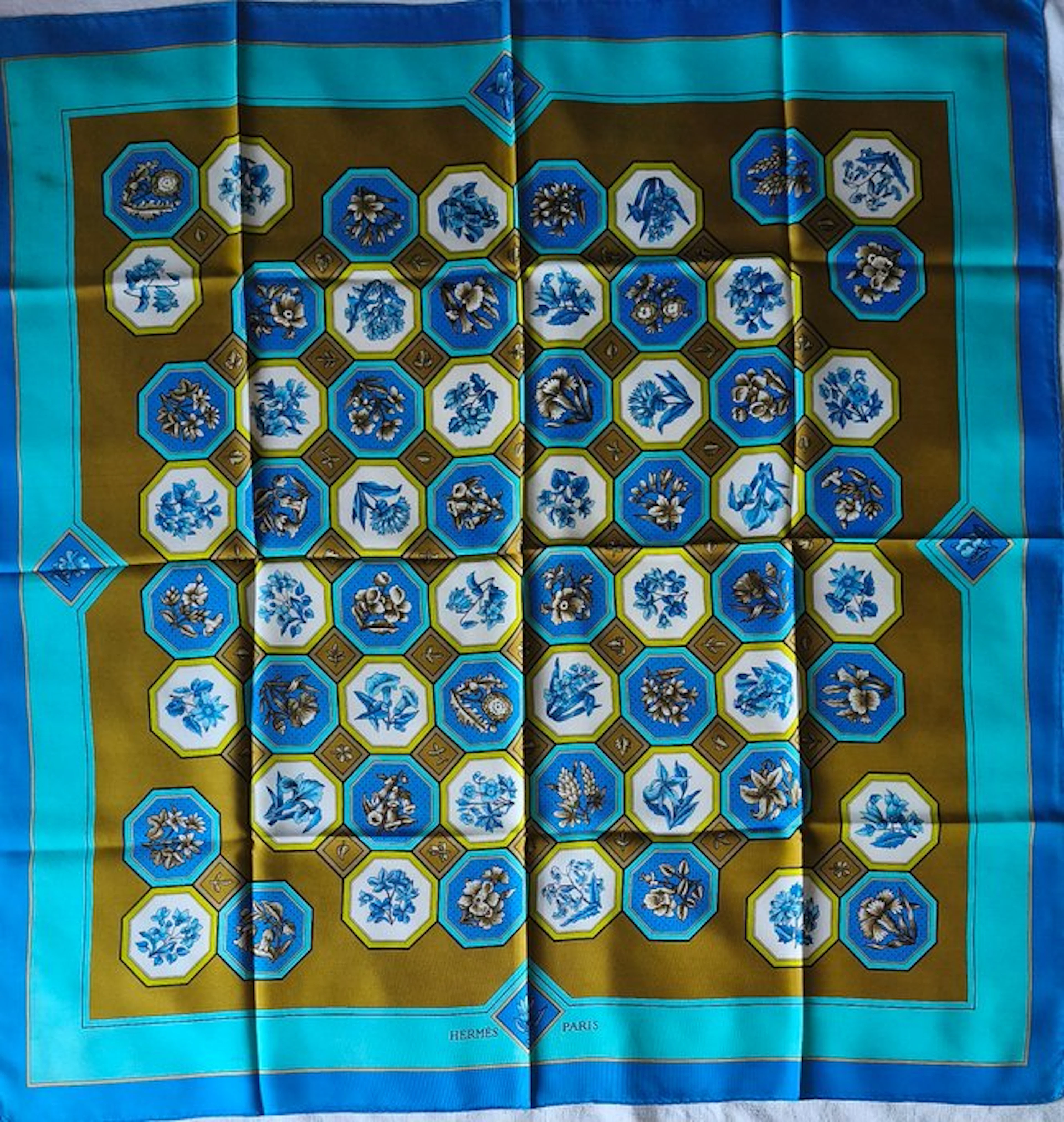 Hermès - CARRELAGES by Maurice Tranchant. 1968 - Foulard