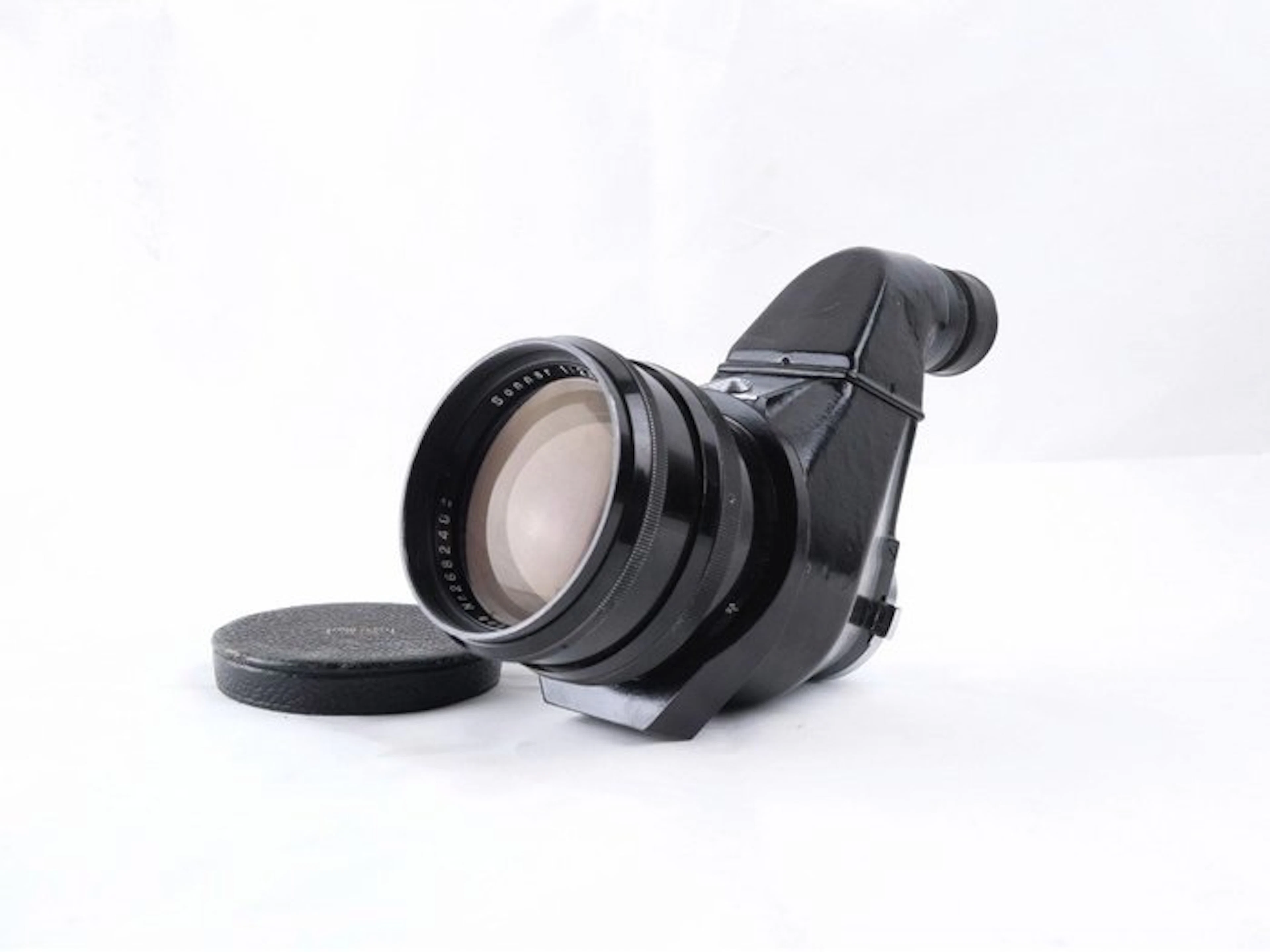Carl Zeiss Jena Sonnar 2,8/18cm T + Flektoskop for Contax | Camera lens