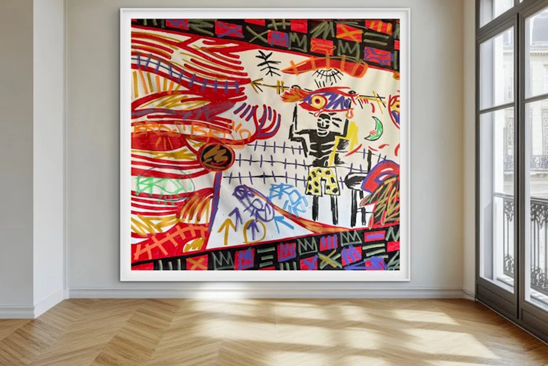 Freda People - Lichtenstein X Basquiat XXL (105 x 120 cm)