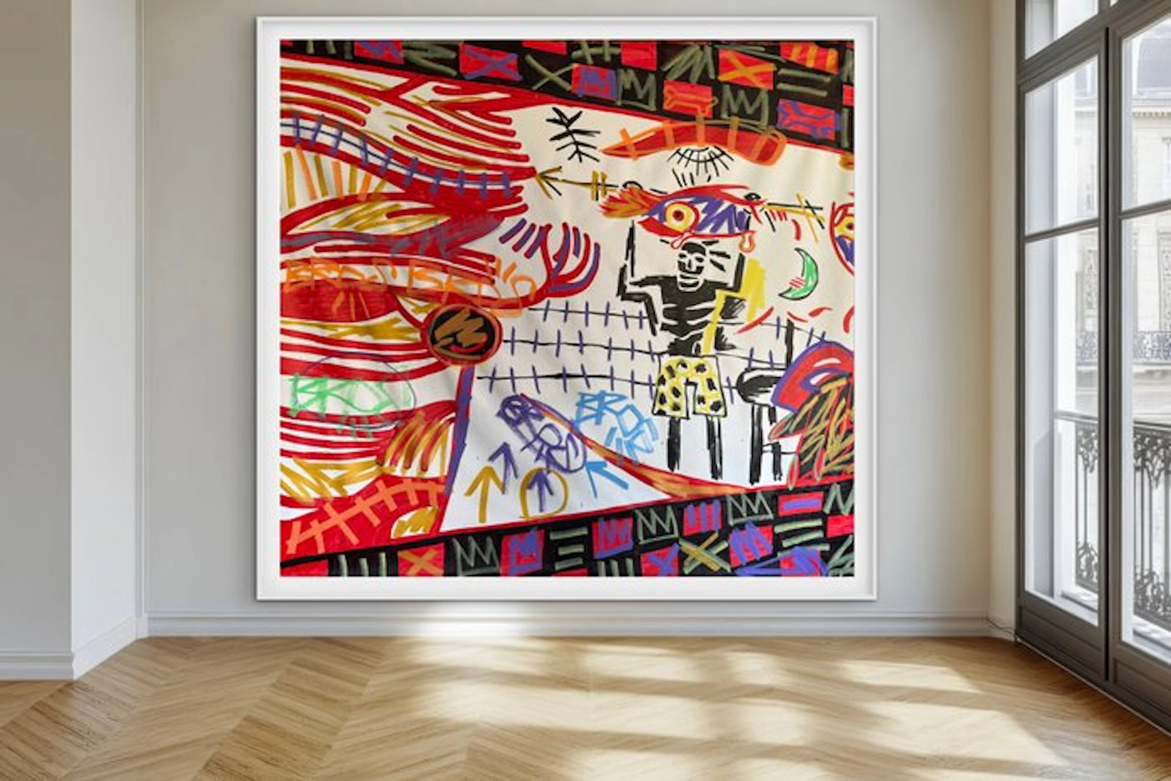 Freda People - Lichtenstein X Basquiat XXL (105 x 120 cm)