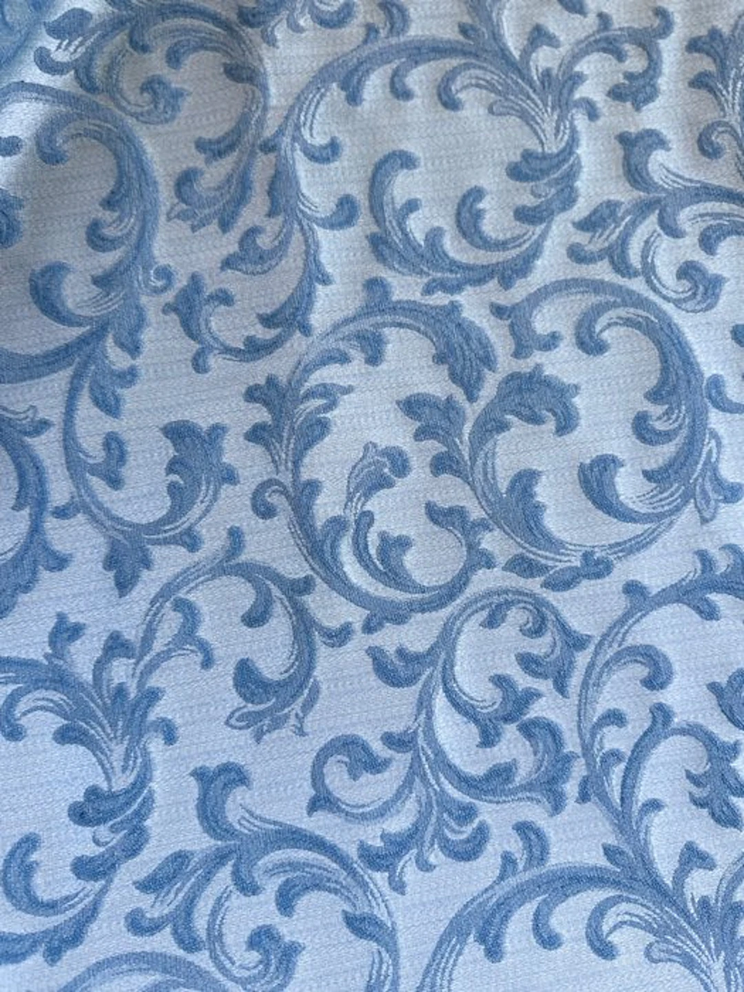 Luxurious Venetian San Leucio light blue ramages damask...