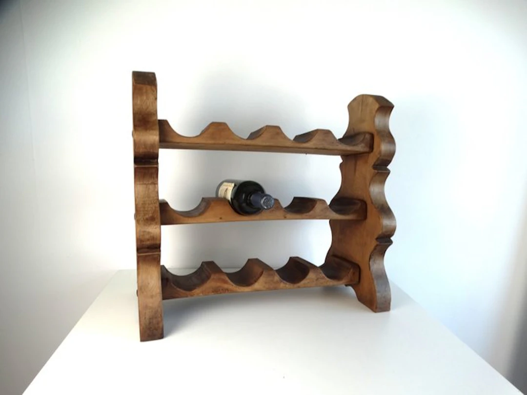 Wine rack - Oak - France - Wine rack for 12 bottles. (No reserve price)