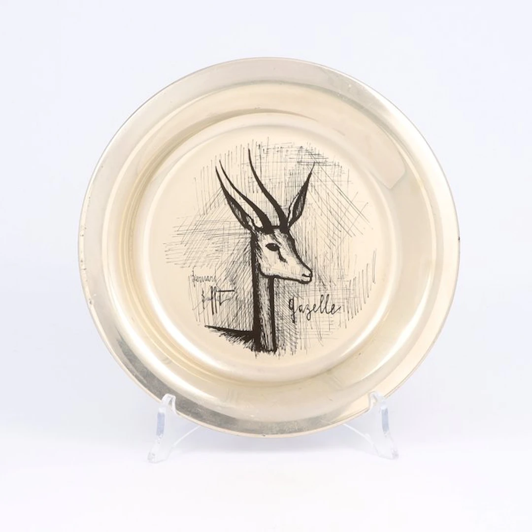 Bernard Buffet voor Le Médaillier. - Plate - .925 silver