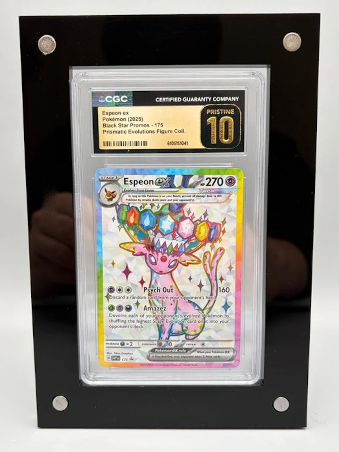 Pokémon Graded card - Espeon ex Promo card - CGC Pristine...