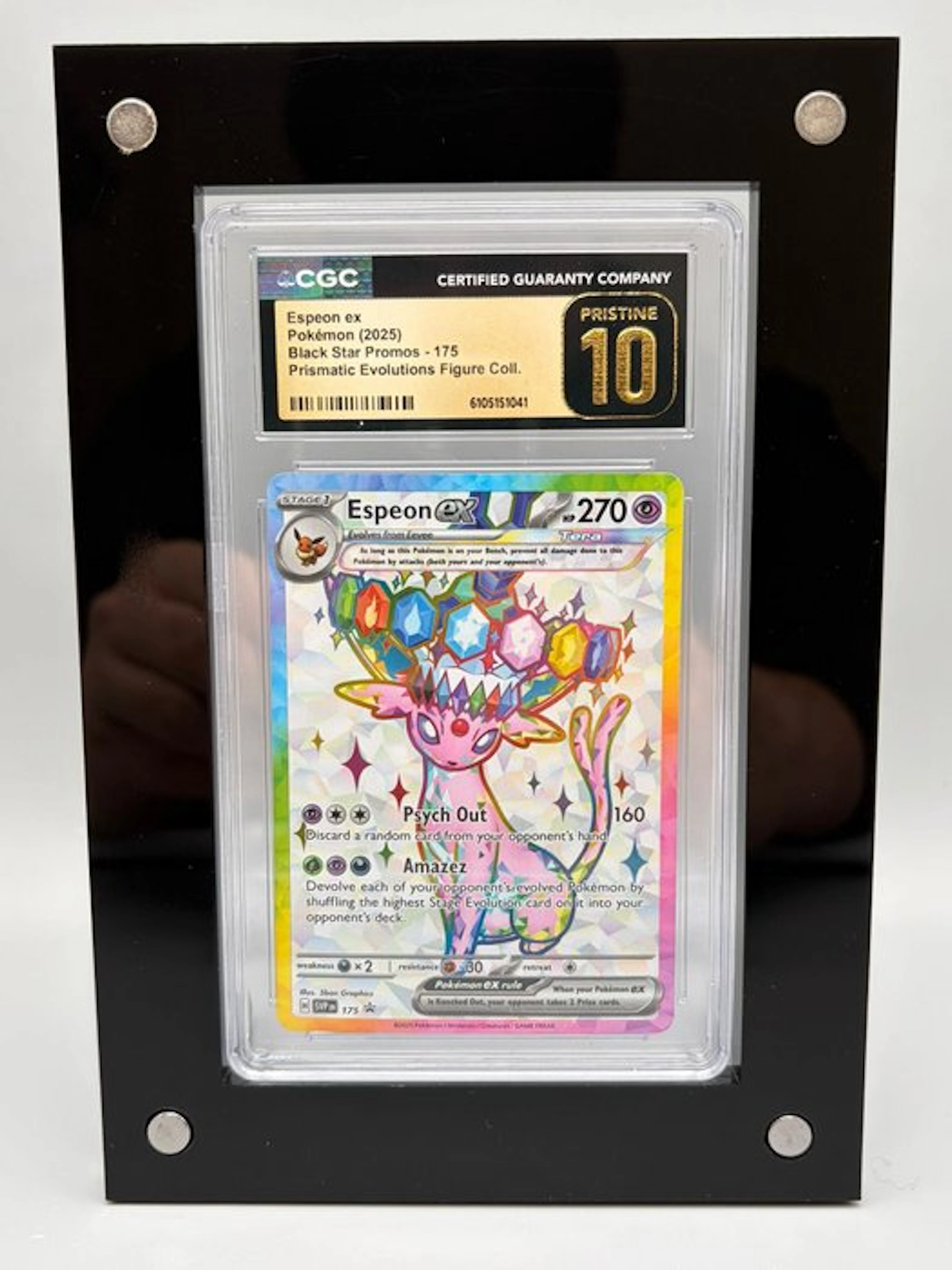 Pokémon Graded card - Espeon ex Promo card - CGC Pristine...