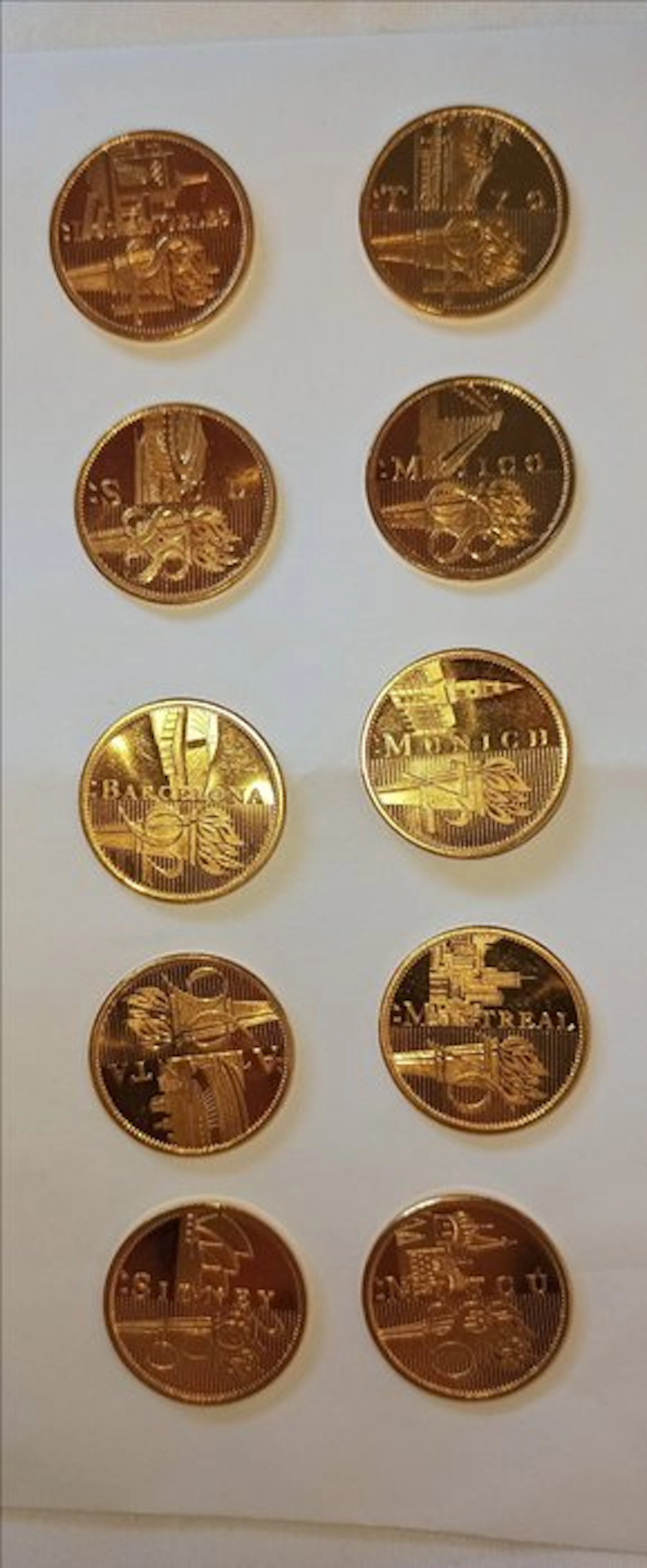 Olympic Games - Colección completa Monedas Oro 22k - 2000 - Coin, Medal, Badge