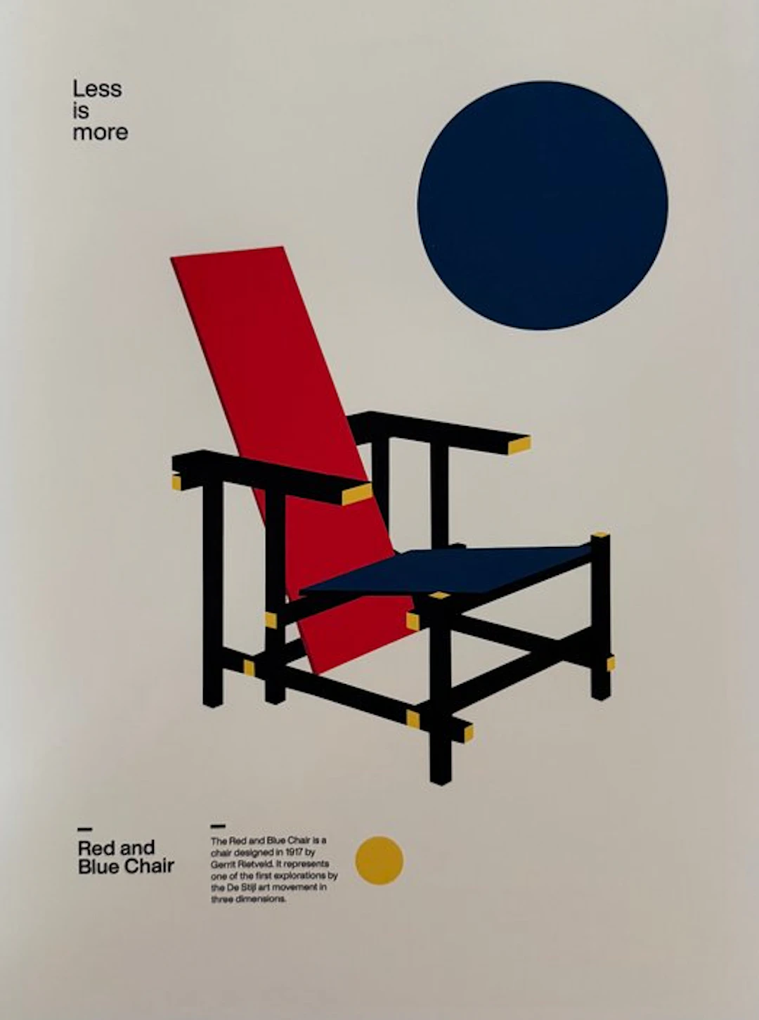 David Vineis - “Rietveld Red and Blue Chair, 1917”.