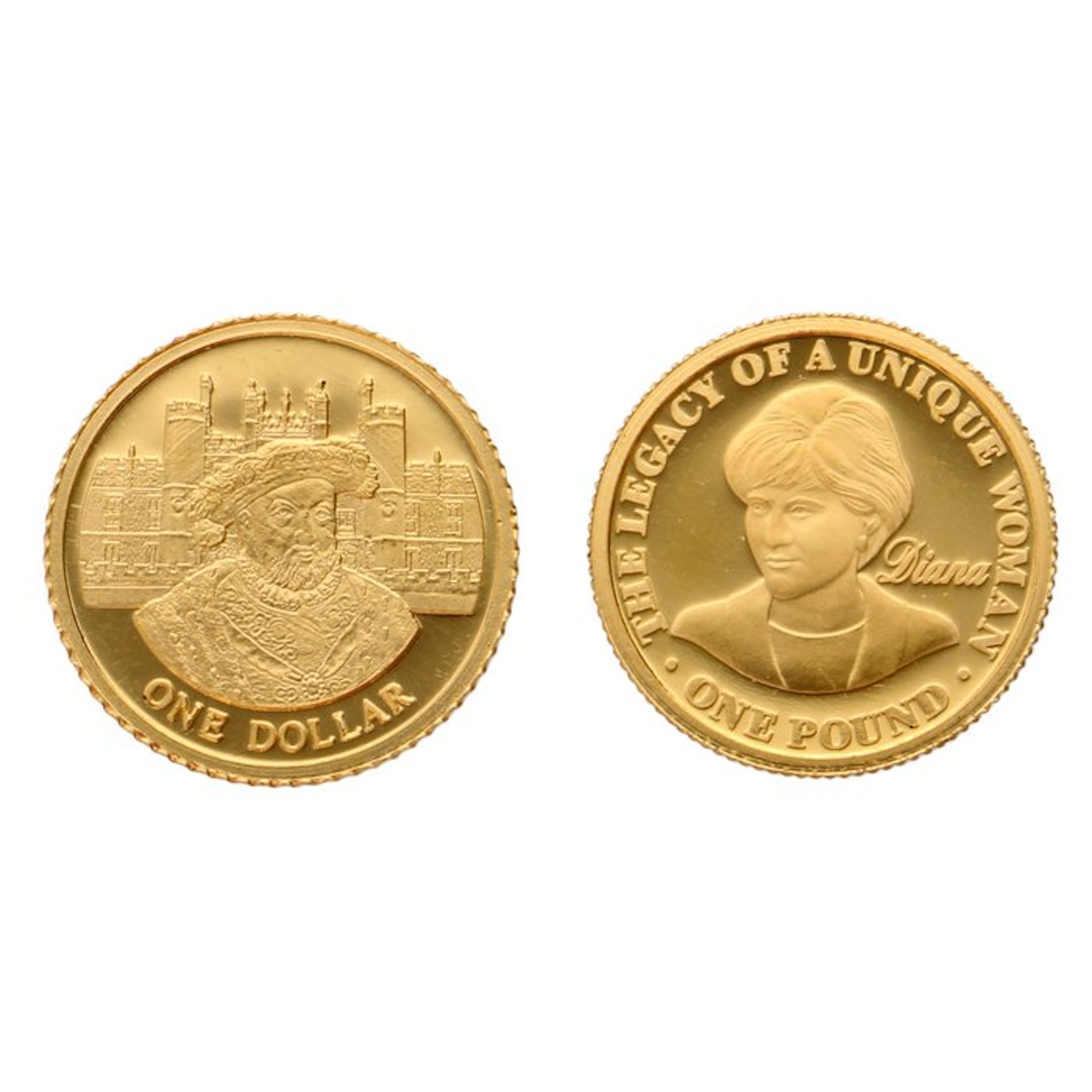 Cook Islands, Alderney. 2006/2007 - "Henry VIII & Princess Diana" (2 stuks)