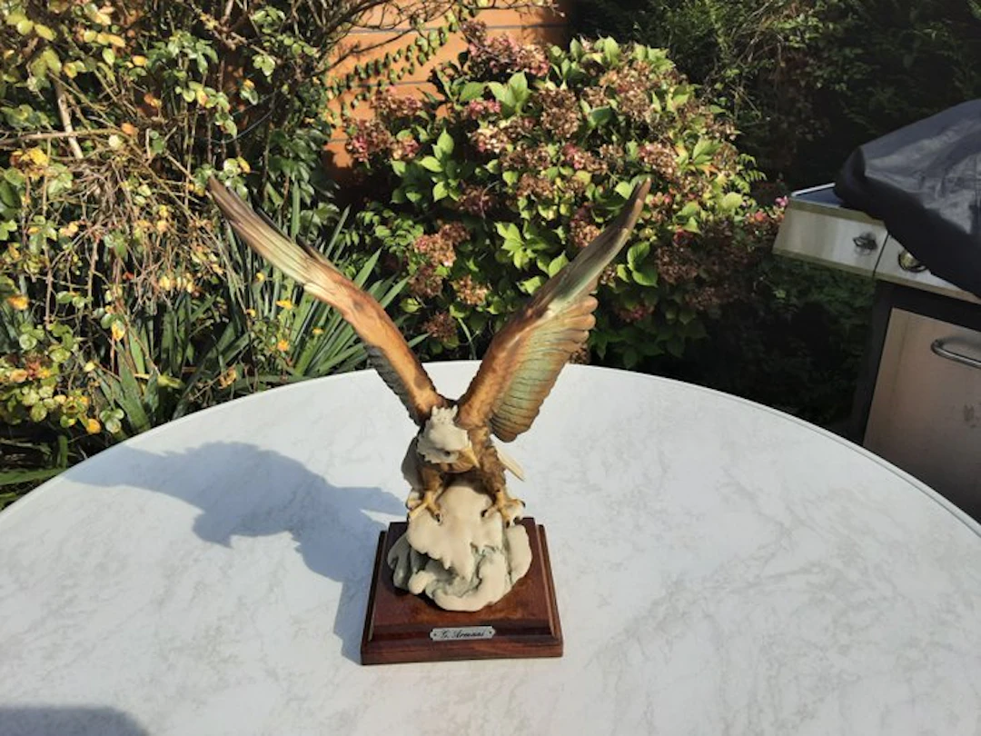 G. Armani - Figure - Adler - Wood, Ceramic