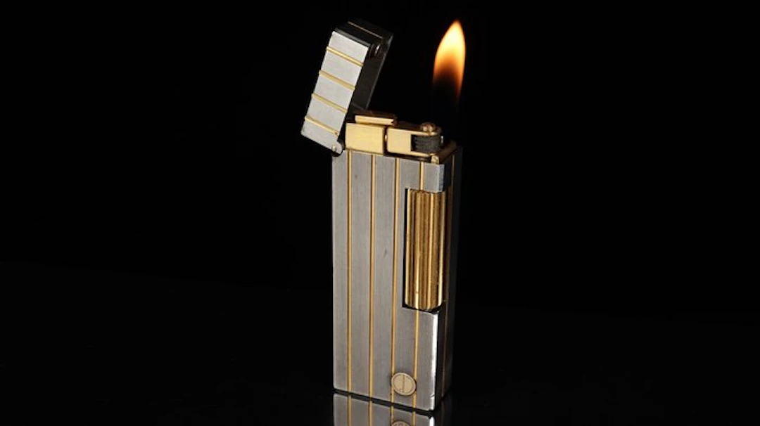 Dunhill - Two-Tone Vertical Lines Pattern Rollagas...