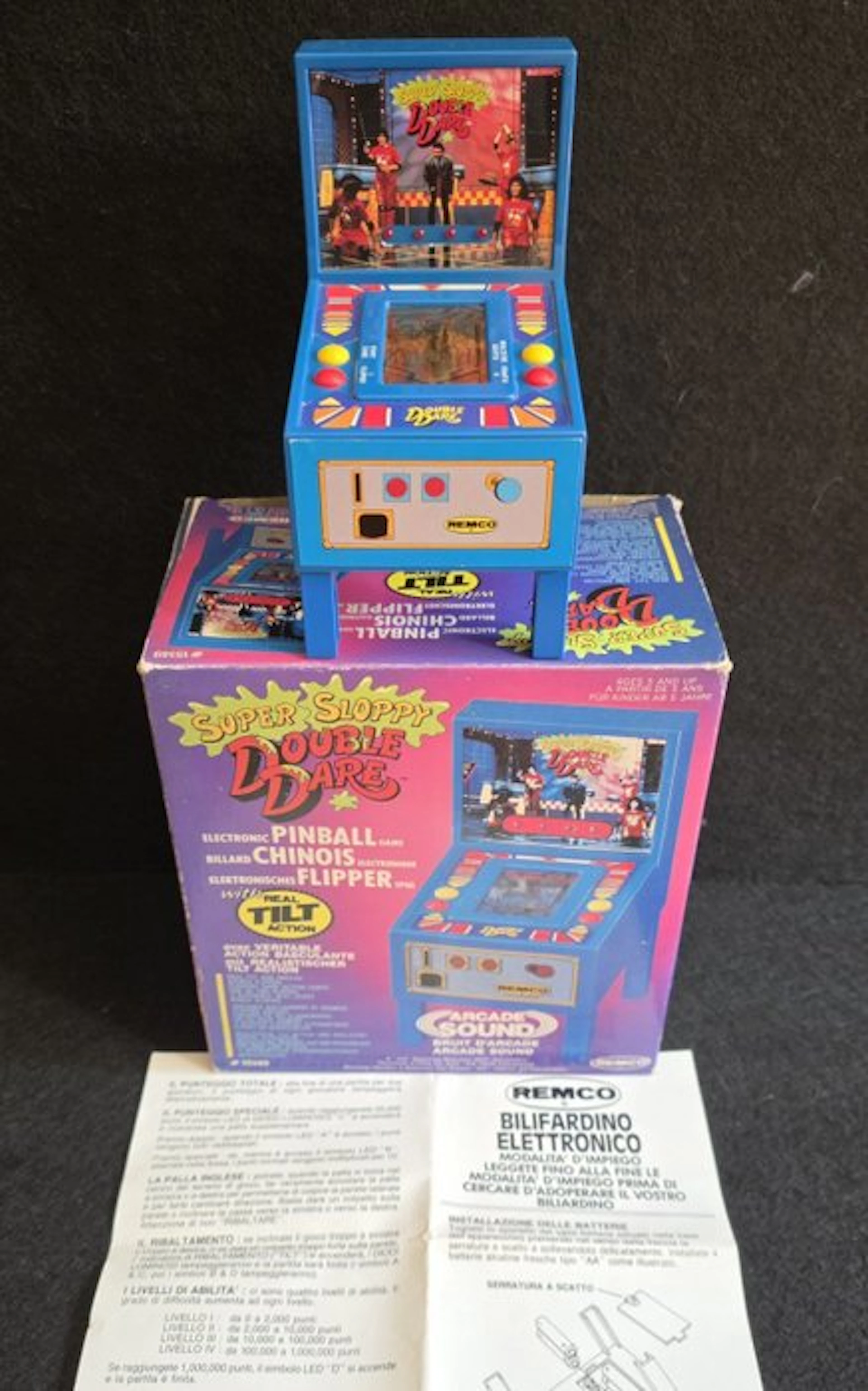 Remco - Super Sloppy Double Dare Lcd Tabletop Pinball...