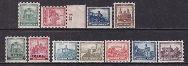 German Empire 1931/1932 - German Emergency Aid: Buildings (II)/(III)