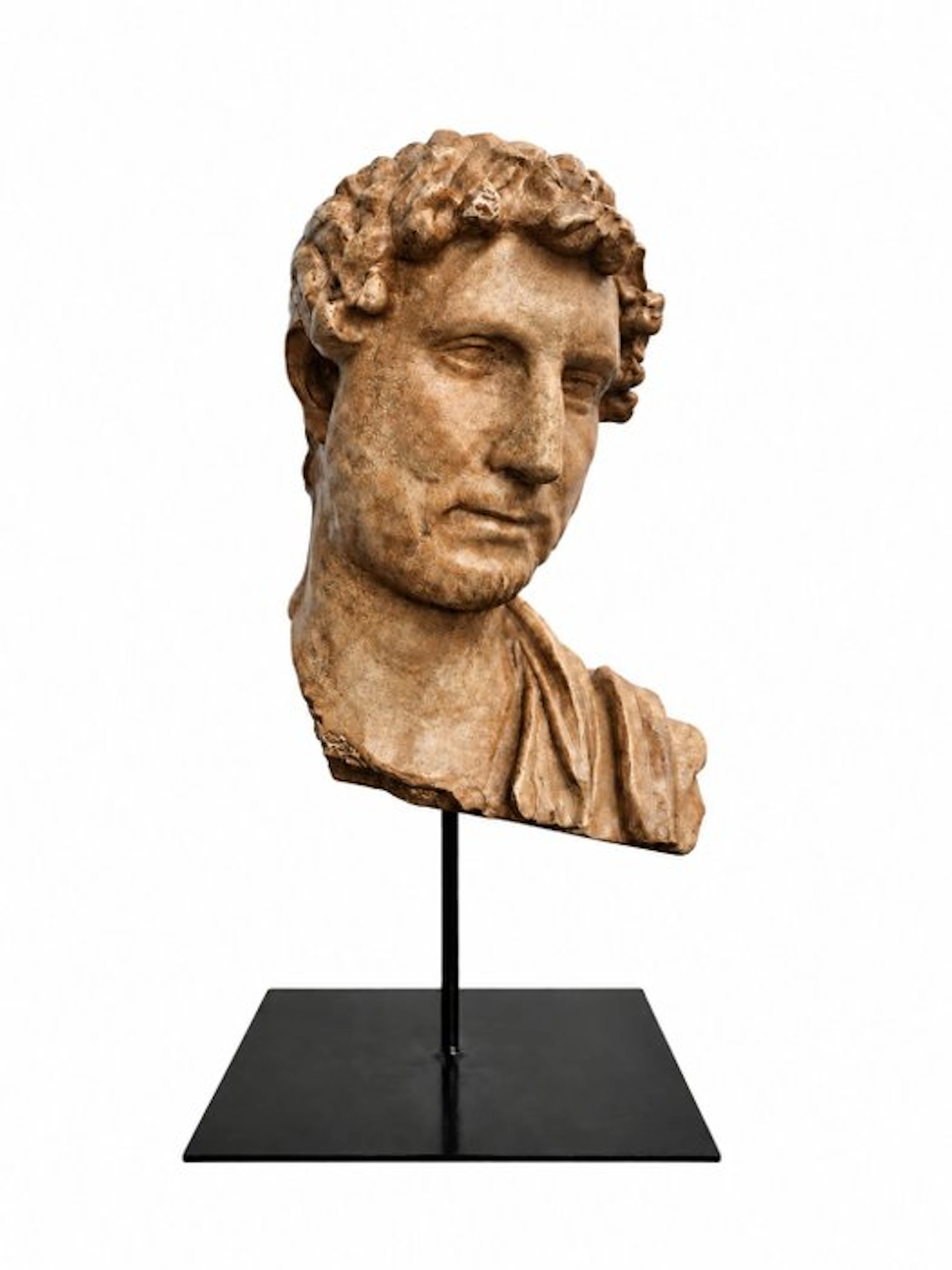 Sculpture, Busto Adriano - 38 cm - marble powder