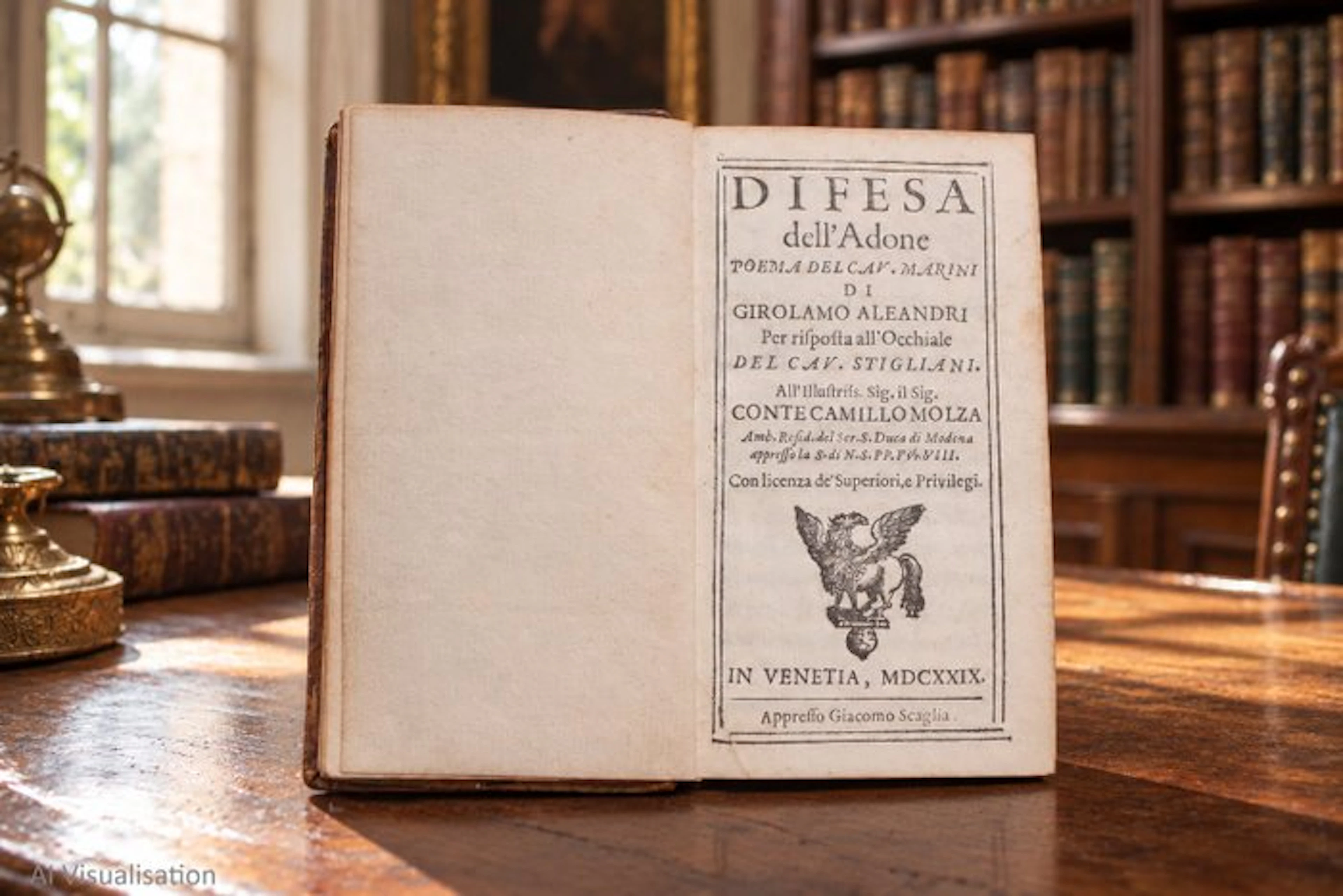 Aleandro il Giovane - Difesa dell'Adone - 1629