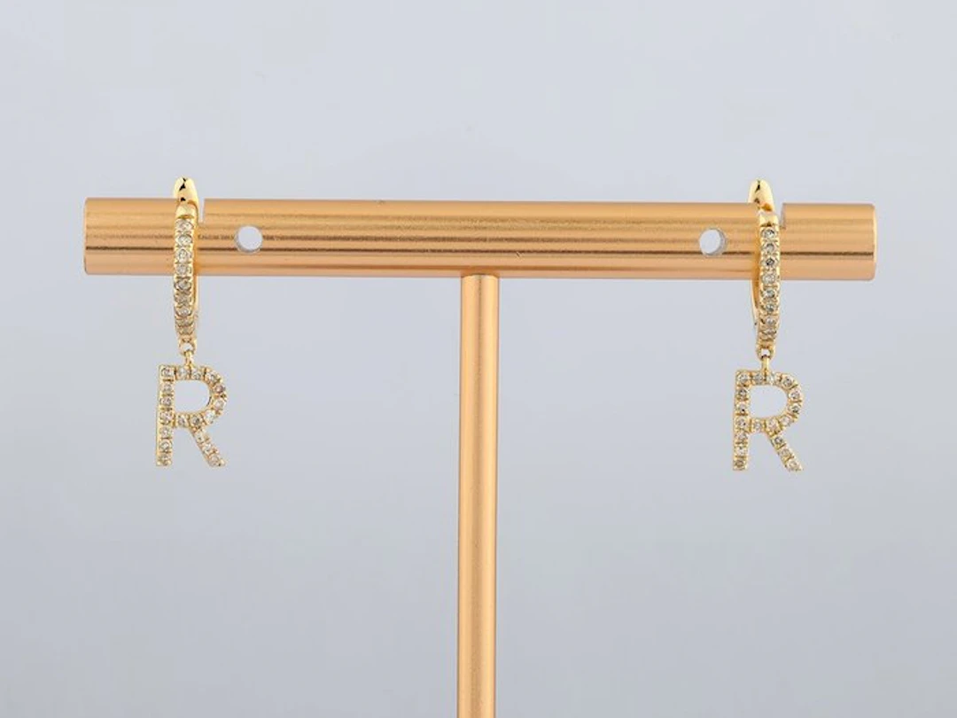 Earrings - 14 kt. Yellow gold - 0.25ct. tw. Diamond (Natural)