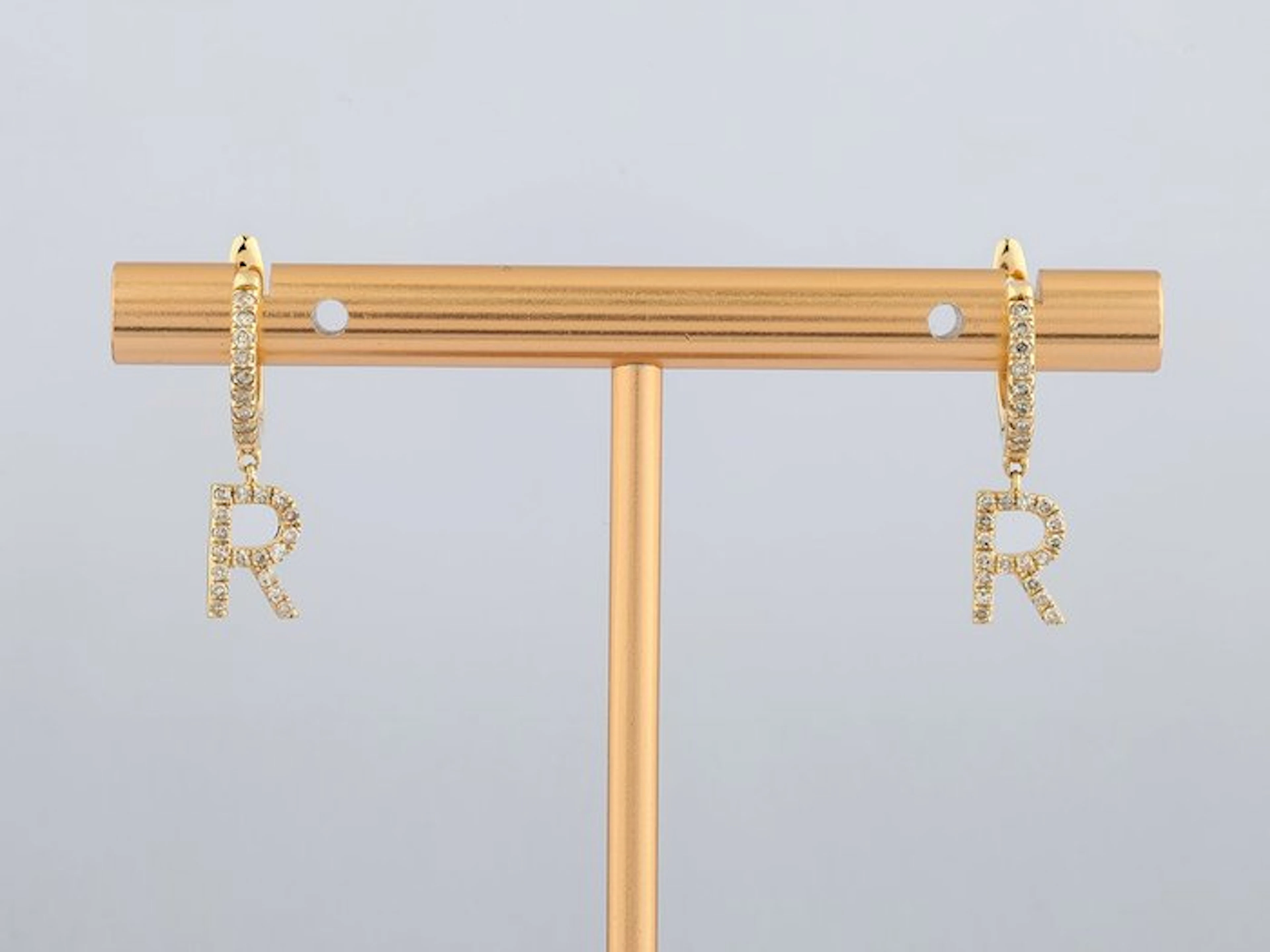 Earrings - 14 kt. Yellow gold - 0.25ct. tw. Diamond (Natural)
