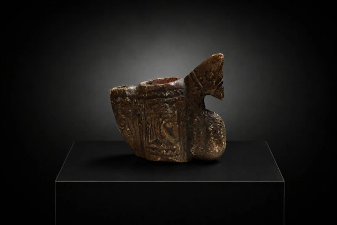 Islamic stone oil lamp - 11 cm