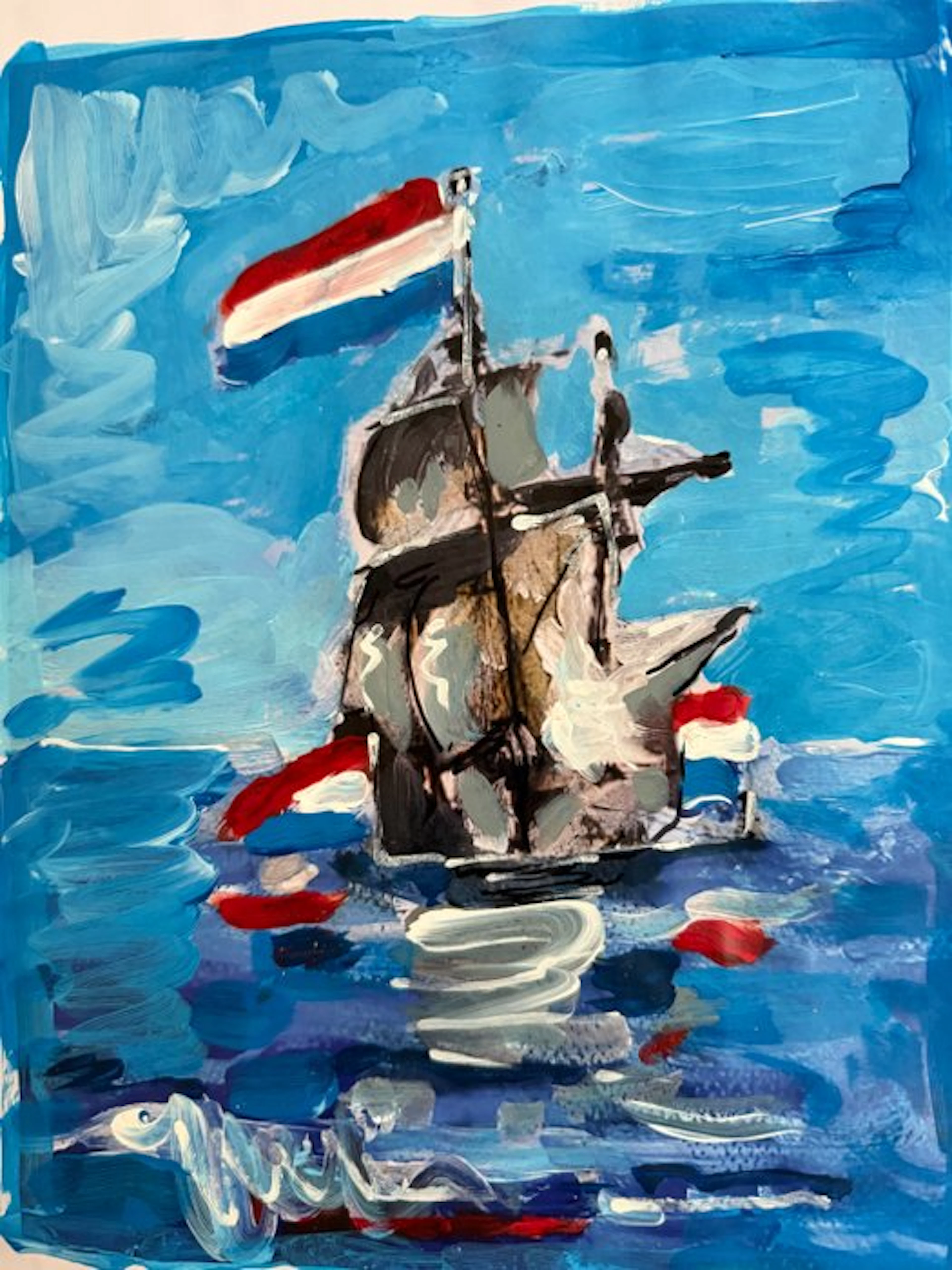 Peter Klashorst (1957) - Dutch VOC Ship