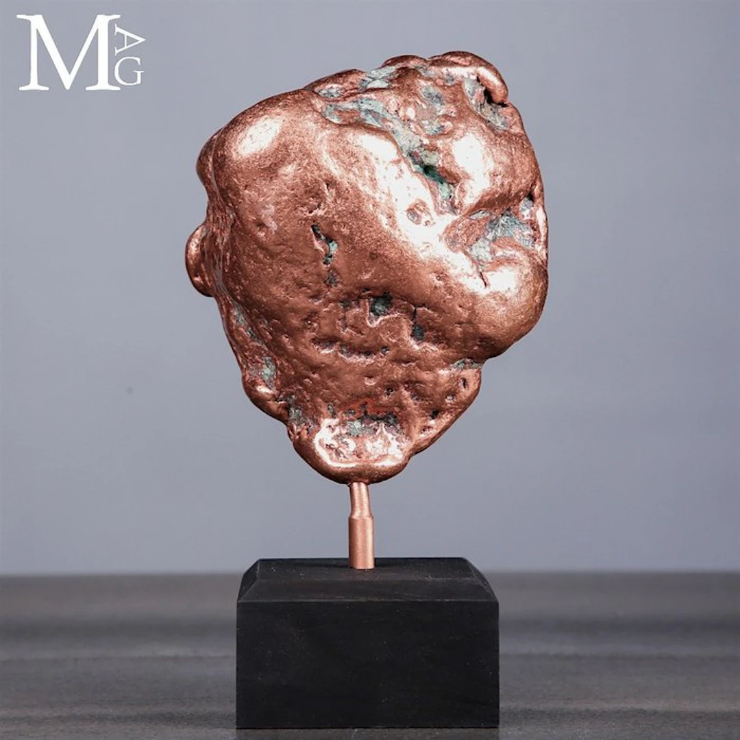 Lustrous Freeform Native Copper Nugget from the Keweenaw Peninsula