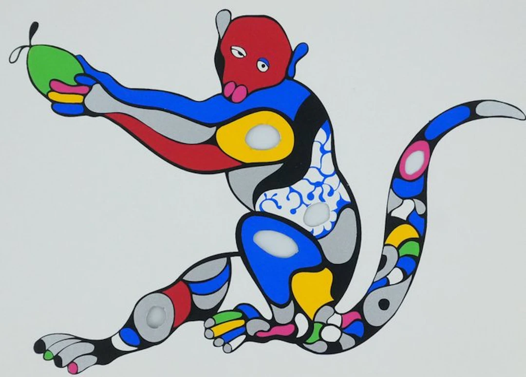 Niki De Saint-Phalle (1903-2002) - Le singe à la mangue