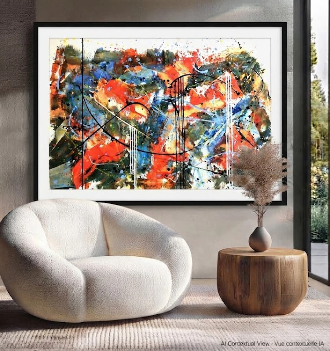 Willigo - Abstrait 186 - 140 x 95 cm - White background