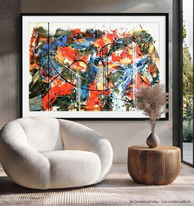 Willigo - Abstrait 186 - 140 x 95 cm - White background