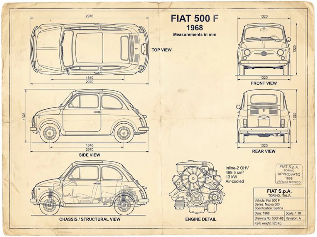 Shmidt.Art - Fiat S.p.A. - FIAT 500 F 1968 - 1960s