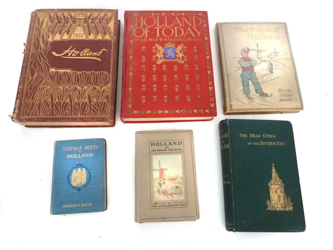 Divers - Lot with 6 books on Holland - 1875-1919