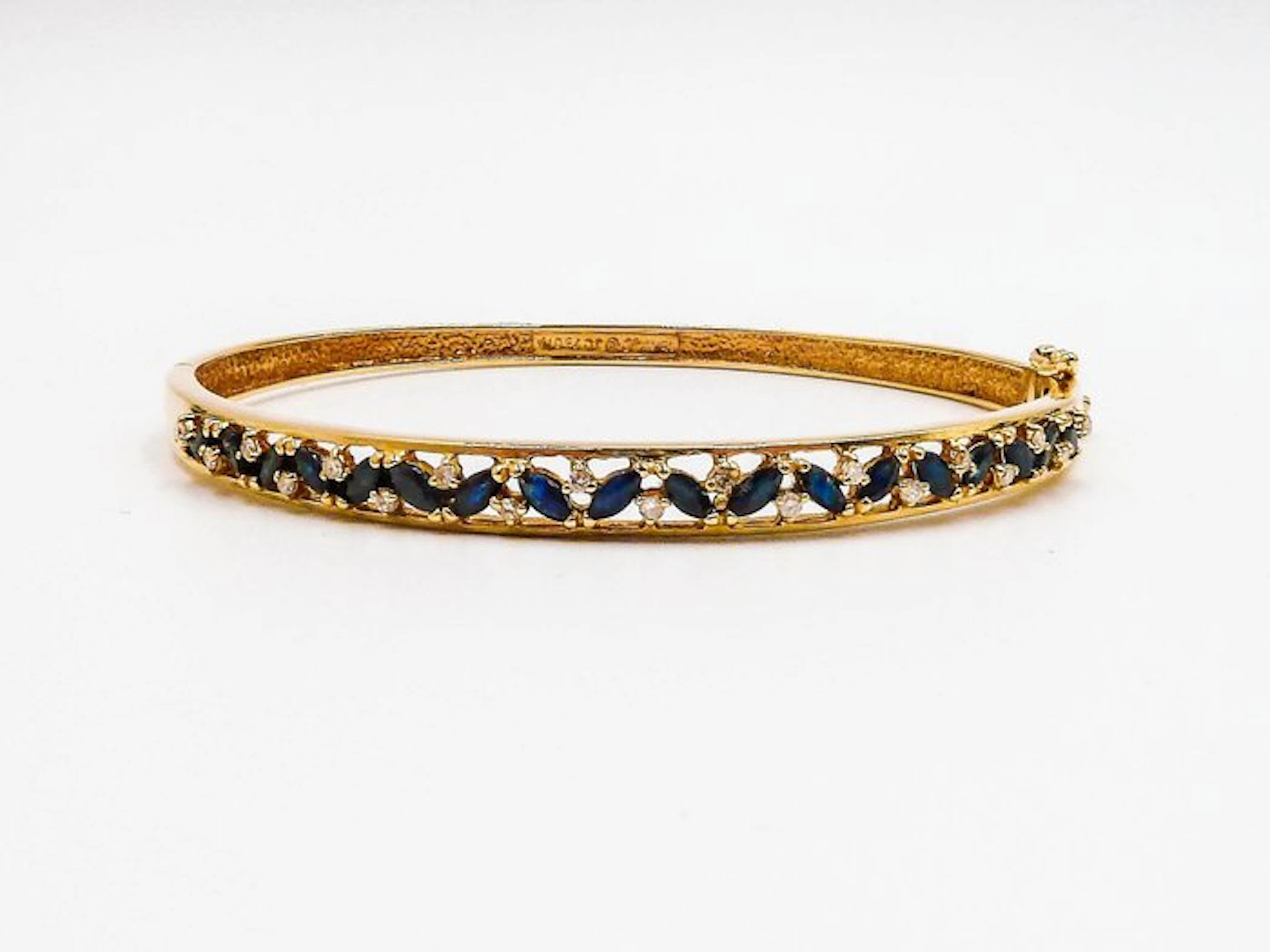 Bracelet - 18 kt. Yellow gold Sapphire - Diamond