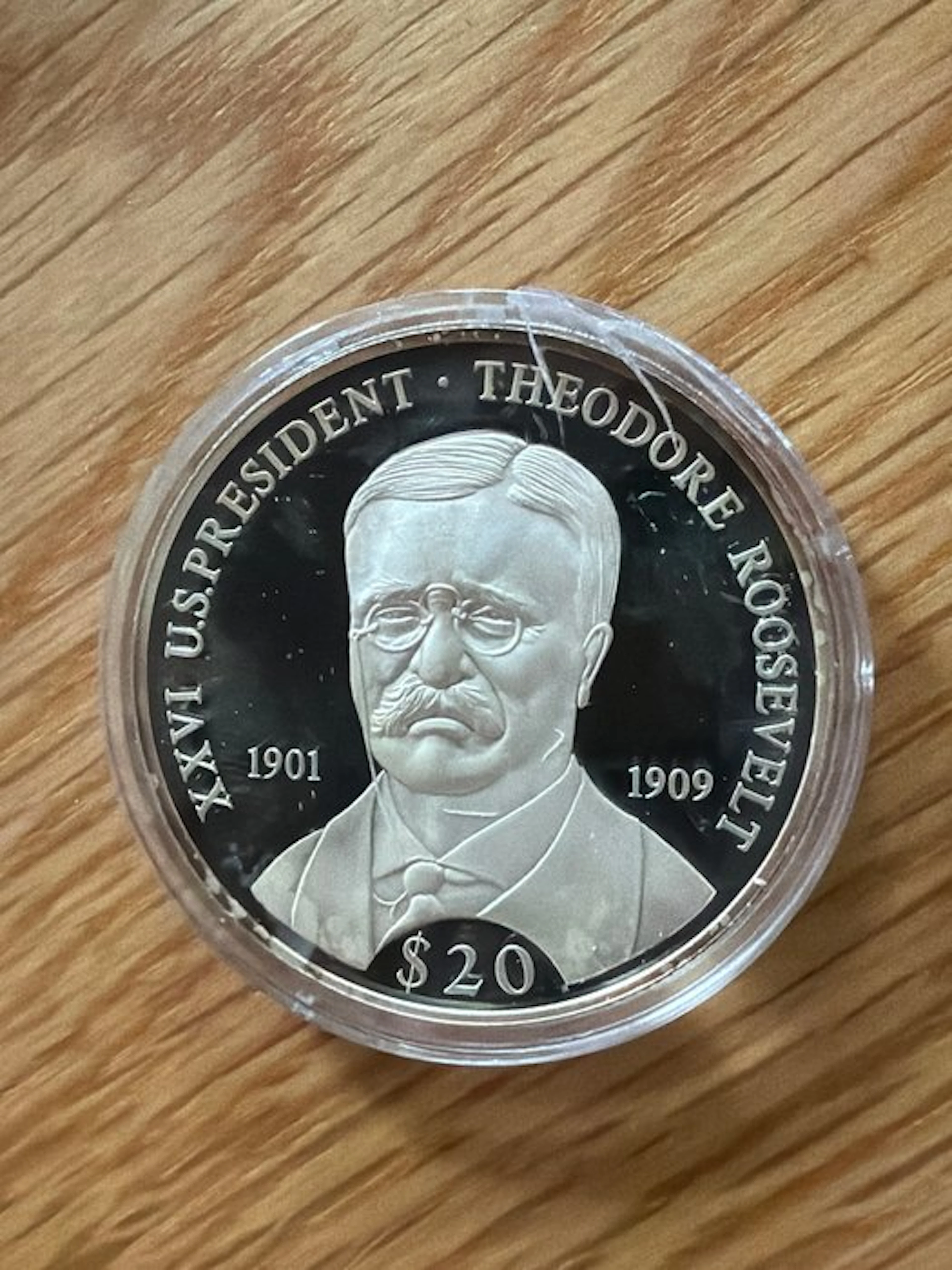 Liberia. 20 Dollars 2000 Theodore Roosevelt US-Präsident'...