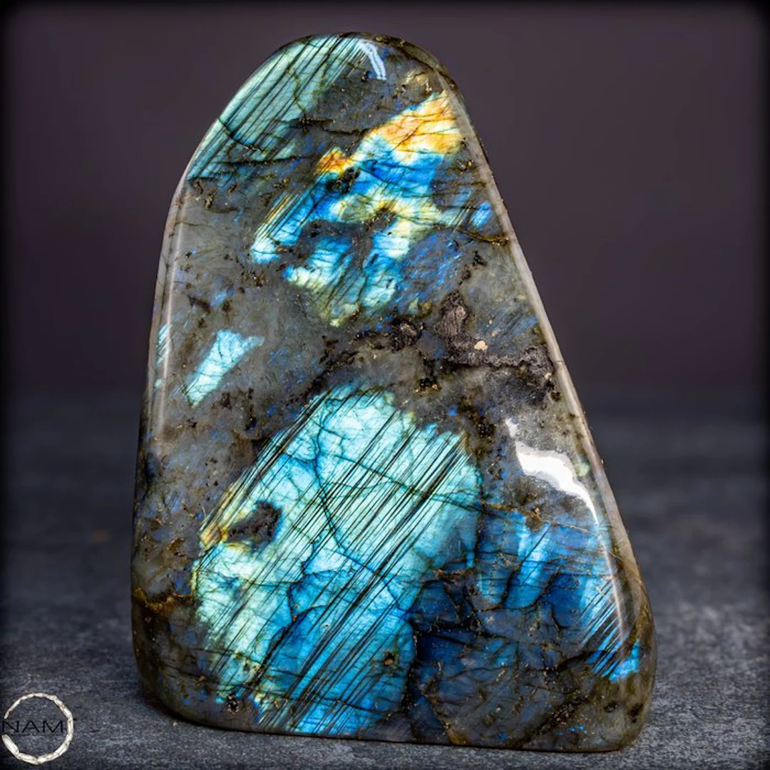 Natural labradorite freeform from Madagascar –...