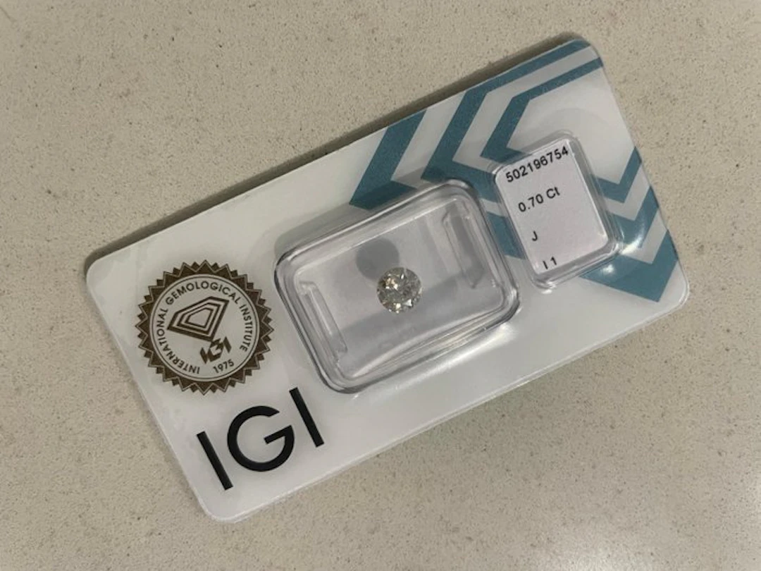 No reserve price - 1 pcs Diamond (Natural) - 0.70 ct...