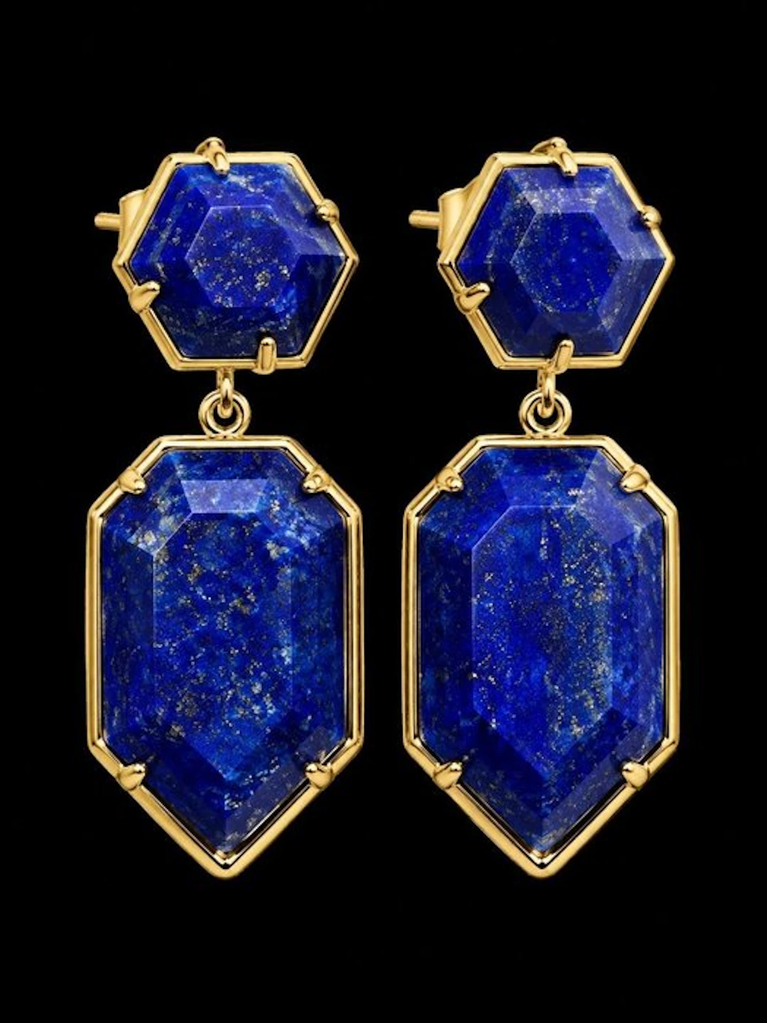 Exquisite Natural Lapis Lazuli Earrings - First-Quality...
