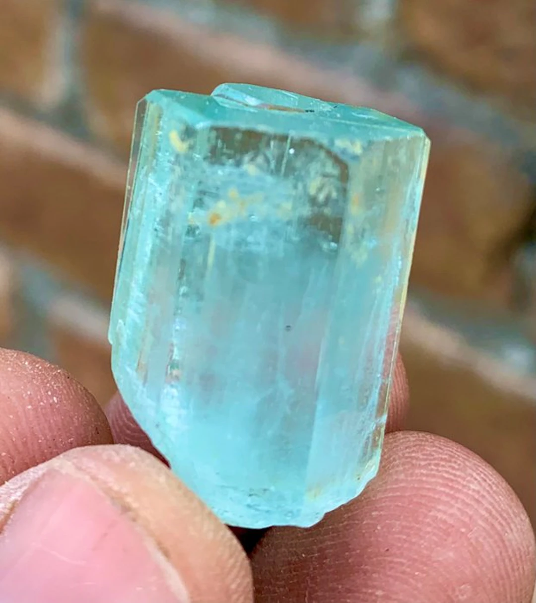 Aquamarine Crystal - Height: 22 mm - Width: 15 mm - 12 g - (1)
