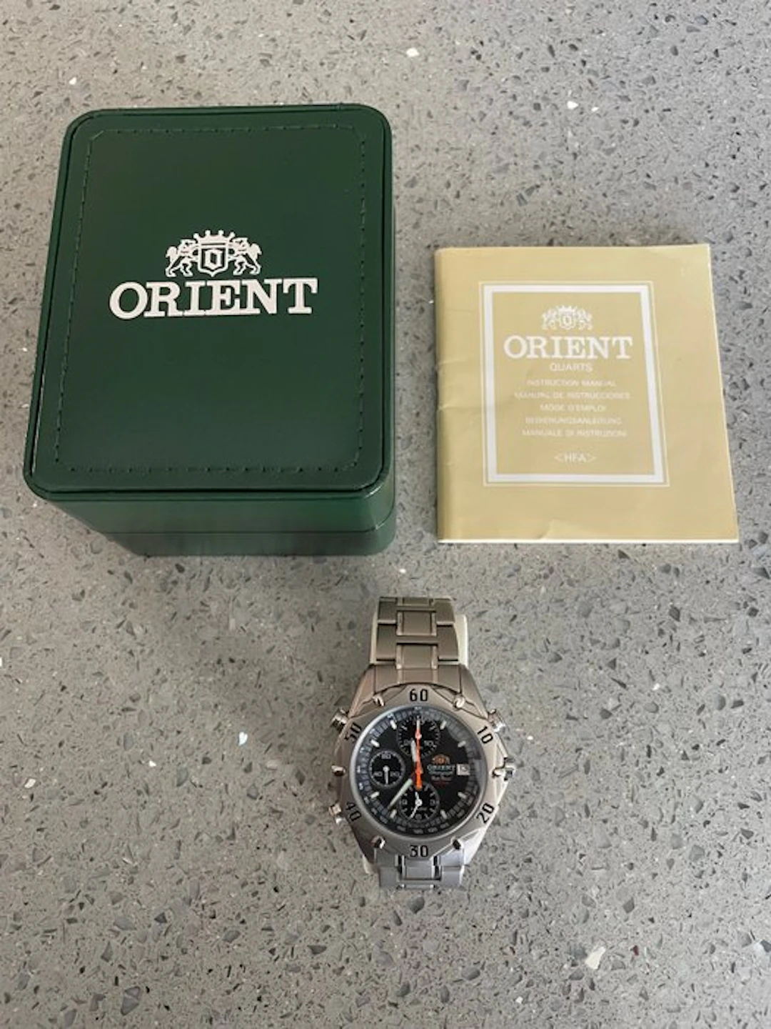 Orient - Chronograph Titanium Alarm - No reserve price...