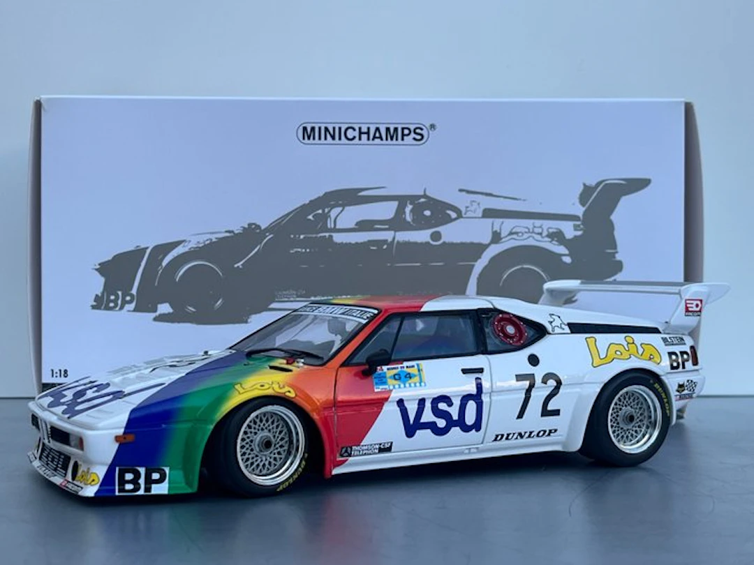 MiniChamps 1:18 - Model race car - BMW M1 Le Mans 1981...